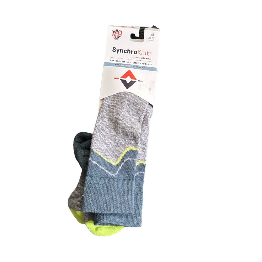 Wigwam SynchroKnit Women’s Over-the-Calf Socks MD Colorblock Arch Support